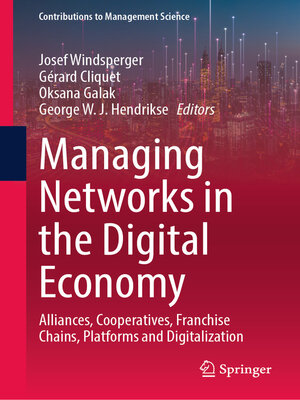 cover image of Managing Networks in the Digital Economy